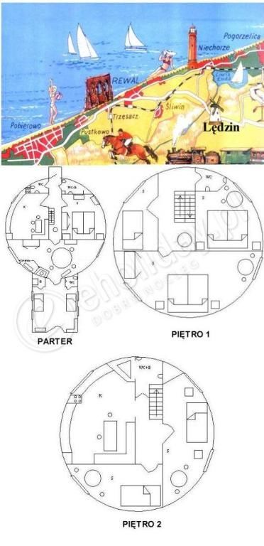 Дома для отпуска Windmill vacation home in Ledzin near Baltic Sea Нехоже-50